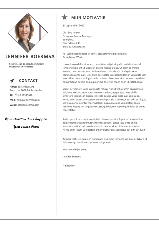 Deze zwart wit cv geeft een duidelijk en strak signaal. Afbeelding 2