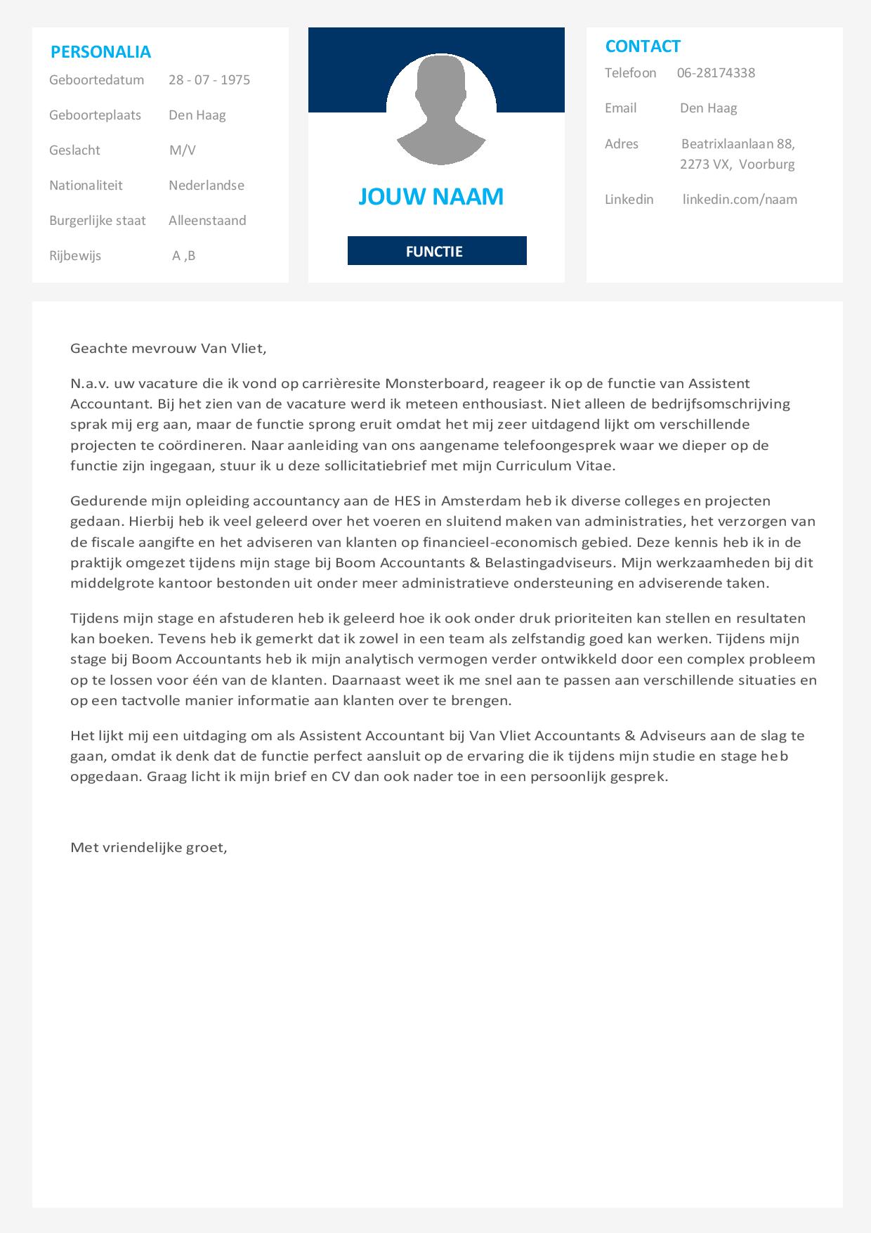 Cv template office Afbeelding 2