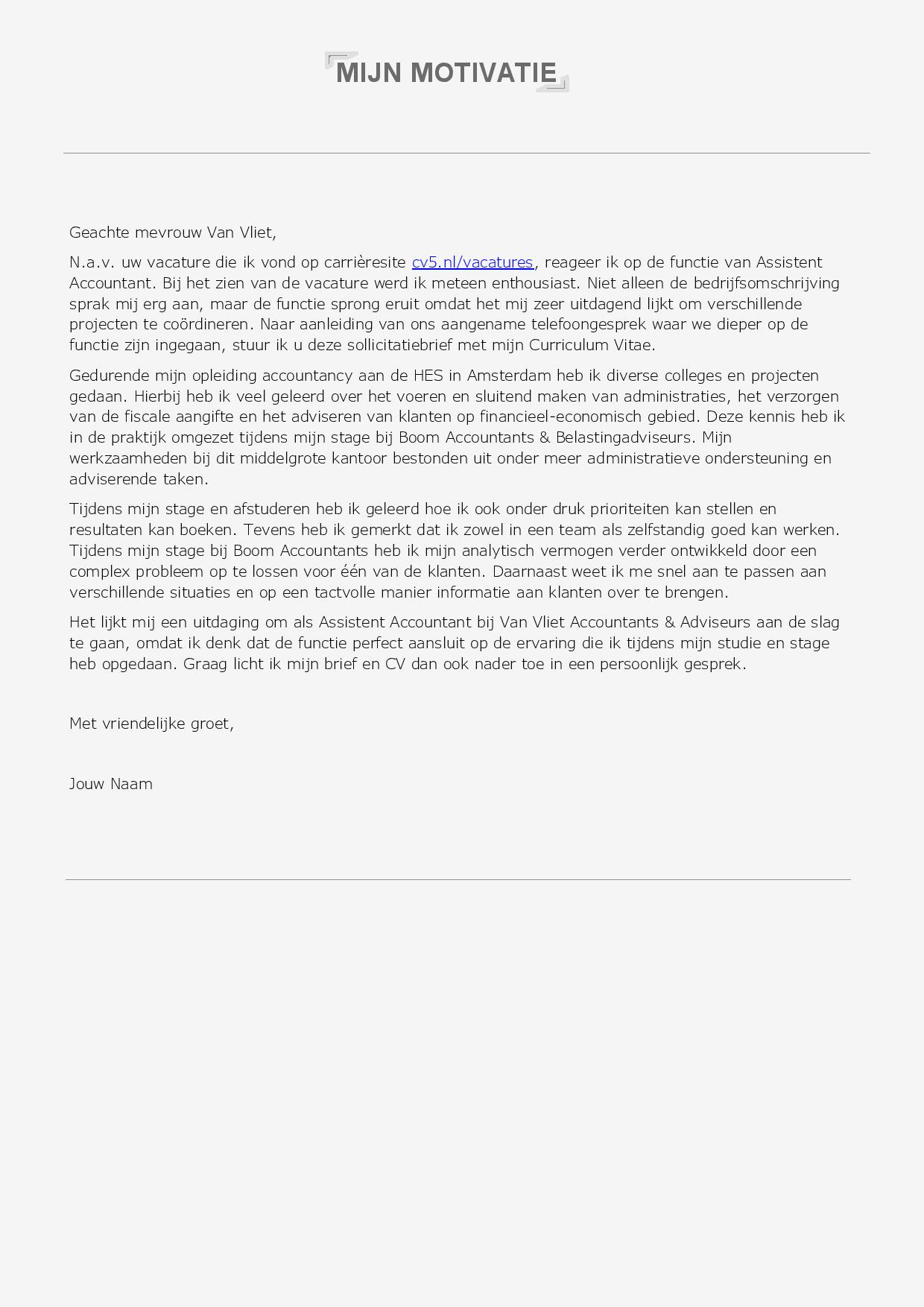 Carrière cv Afbeelding 2